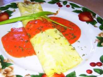 Chorizo  Omelet With Chipotle Cream Sauce