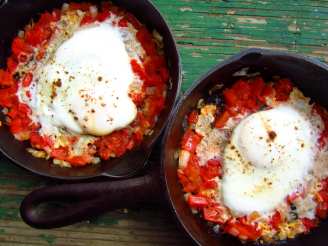 Baked Eggs With Tomatoes (Uova Al Piatto Con Pomodori)