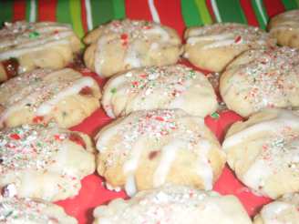 Peppermint Shortbread Cookies