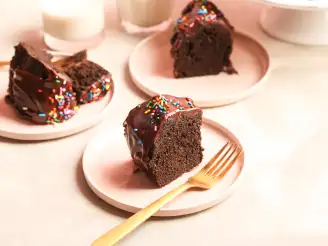 Chocolate Cake With Peanut Butter Icing