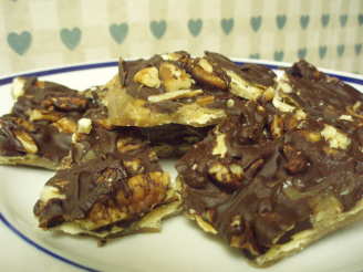 Chocolate Toffee Candy Cookies (Saltine Candy)