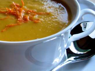 Christmas Clementine, Carrot and Coriander Soup W/ Citrus Twists