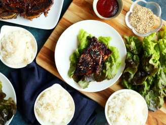 Easy Sweet & Savory Korean BBQ Grilled Beef Short Ribs (Kal 