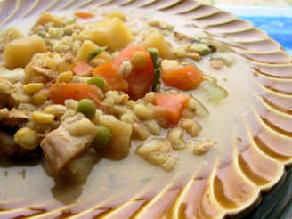 Old Thyme Turkey Scotch Broth With Barley, Beans and Lentils