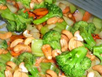 Stir Fry Vegetables With Cashews