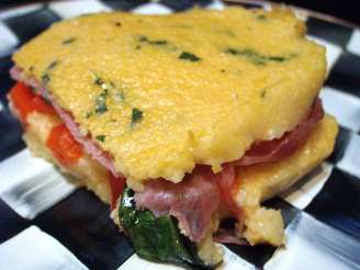 Baked Stuffed Polenta (Reduced and Lightened)