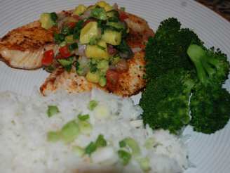Spicy Tilapia With Pineapple-Pepper Relish