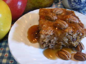 Apple Pudding Cake With Butterscotch Sauce