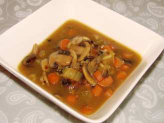 Low Fat Mushroom and Wild Rice Soup