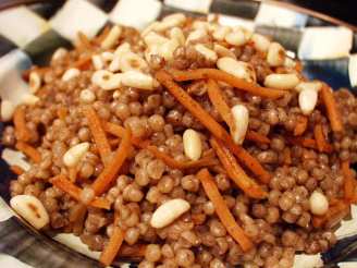 Pearl (Israeli) Couscous With Garam Masala and Pine Nuts