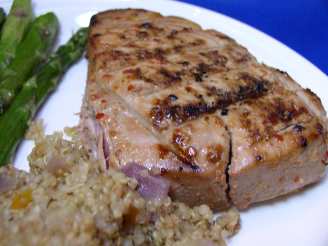 Bek's Grilled Tuna Steaks Glazed With Ginger, Lime, and Soy OAMC