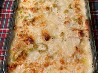 Scalloped Potatoes and Butternut Squash With Leeks