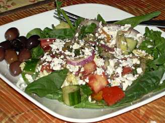 Kittencal's Greek Garden Salad With Greek-Style Dressing