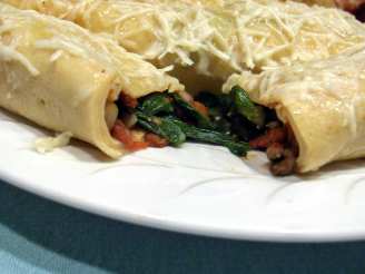 Spinach & Asiago Crepes