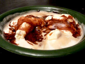 Chocolate Affogato With Vanilla Ice-Cream