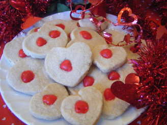 Valentine Cinnamon Shortbread Cookies