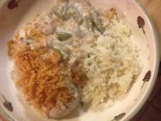 Smothered Chicken With Gravy and Rice