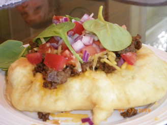 California Style Indian Fry Bread Tacos