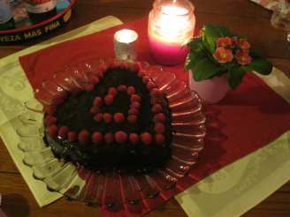 Weight Watchers Chocolate-Raspberry Heart Cake