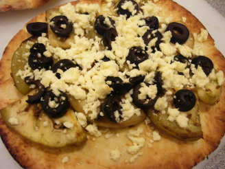 Eggplant & Feta Flat Bread Pizza