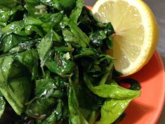 Quick Spinach Stir Fry With Lemon Juice