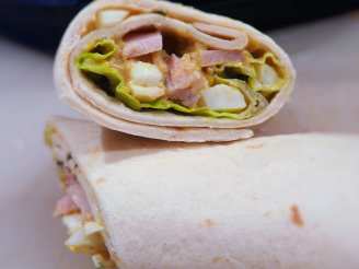 Curried Egg and Ham Wraps