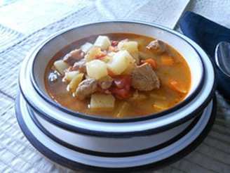 Goulash Soup - Pork or Lamb  (Júhus Vagy Diszno Gulyas)