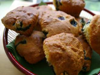 Quick Blueberry Buttermilk Muffins