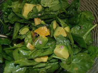 Asian Spinach Salad With Orange and Avocado