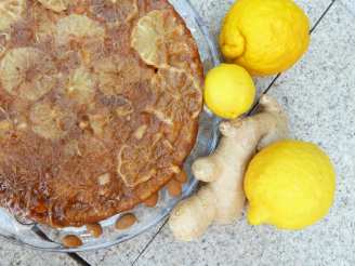 Lemon Ginger Almond Upside-Down Cake