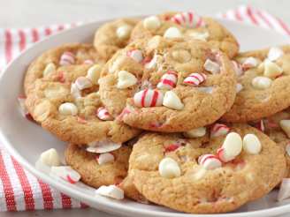 Peppermint White Chocolate Chip Cookies