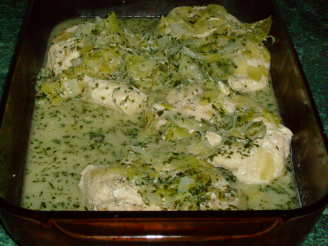 Jerry Traunfeld's Tarragon Chicken Breast With Buttery Leeks