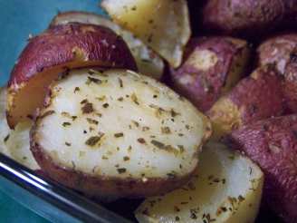 Almost No Fat Roasted Tiny Red Potatoes