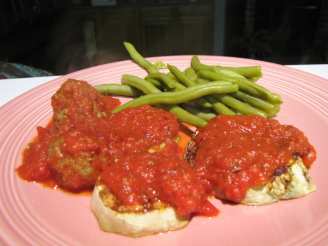 Broiled Eggplant With Tomato Sauce