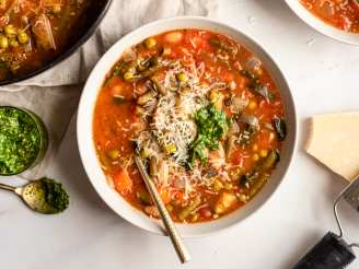 Pesto Vegetable Soup (Crock Pot)
