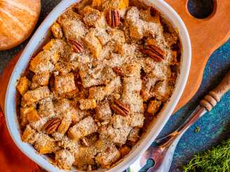 Baked Butternut Squash and Parmesan Cheese Gratin