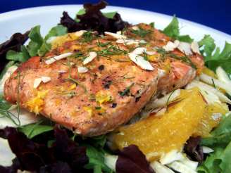 Salmon on Fennel Salad