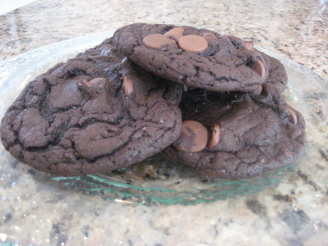 Triple Chocolate Cake Mix Cookies