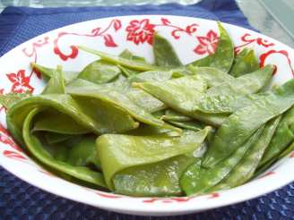 Quick Glazed Snow Peas