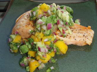 Grilled Salmon and Mango Salsa