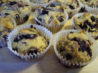 Blueberry Whole-Grain Corn Muffins
