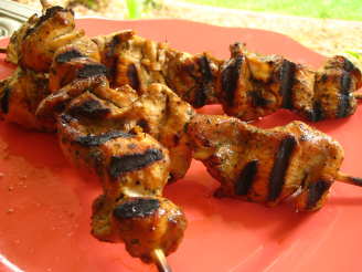 Noo's Famous Spiced Green Chicken Skewers