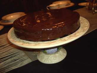 Real Chocolate Chocolate Cake With Ganache
