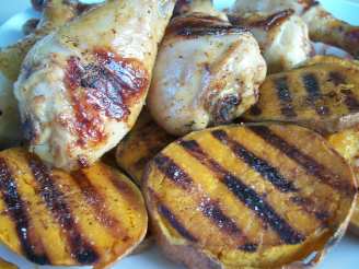 Rachael Ray's Grilled Beer Chicken With Potato Slabs