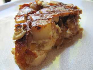 Swiss Cheese Frittata With Potatoes and Caramelized Onions