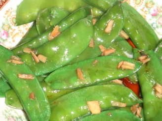 Snow Peas With Ginger