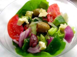 Greek Village Salad (Nick and Marina Makris Horiatiki Salad)
