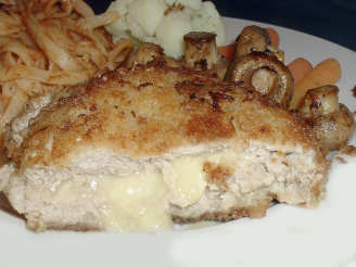 Breaded Veal Cutlet with Brie