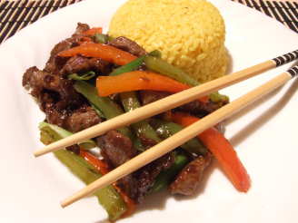 Stir-Fried Shredded Beef With Peppers
