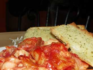 Baked  Ziti With Hot Italian Sausage & Fresh Mozzarella